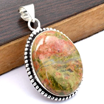 Unakit Edelstein Ethnisch Handgemacht Anhänger Schmuck 0.8 " P 2709 - Bild 1 von 4