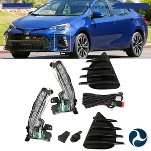 Fit For Toyota Corolla SE XSE 2017-2019 LED Fog Light RH+LH Side With Harness - Picture 1 of 12