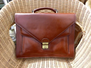 Texier Shoulder Bag Leather Brown Bag Made in France Beautiful Bag Collector - Picture 1 of 18