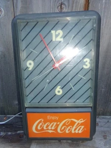 Reloj de pared eléctrico vintage 1987 Coca Cola - Imagen 1 de 4