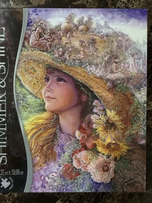 BYGONE SUMMER New UK Fantasy Flowers Josephine Wall Glitter Jigsaw Puzzle RARE - Image 1 of 3