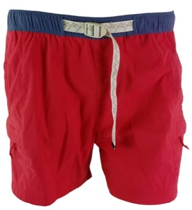 The North Face Hombres Rojo y Azul Borde Board Shorts Bañador Exterior Talla Grande - Imagen 1 de 10