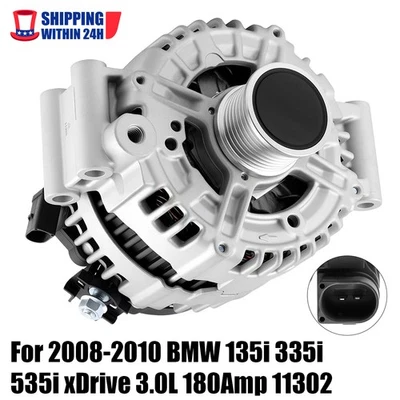 Alternator For 2011-13 BMW 335is E92/E93 2009-10 535i xDrive E60/E61 3.0L 180Amp Foto 1 de 4