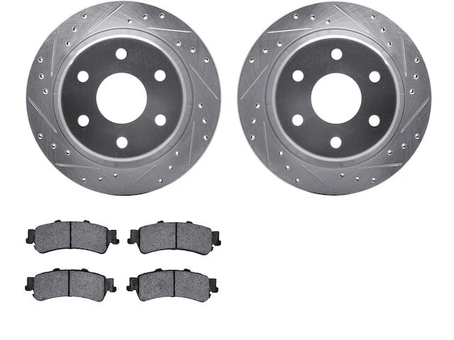Rear Brake Pad and Rotor Kit For 2000-2002 GMC Yukon XL 1500 2001 XB387XB - Image 1 of 1