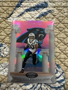 2025 Panini Certified Pink Foil Franchise Foundations 127/199 Chuba Hubbard - Bild 1 von 4