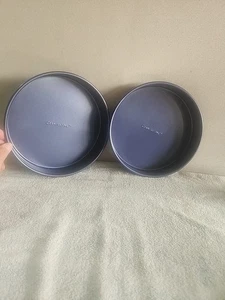 2 blaue Granitstein Kuchenform 9,5" Neu (wenige kleinere Kratzer) - Bild 1 von 4