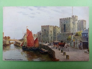 POST CARD SALMON AR QUINTON 1972 RUSHEN CASTLE, ISLE OF MAN - Picture 1 of 2