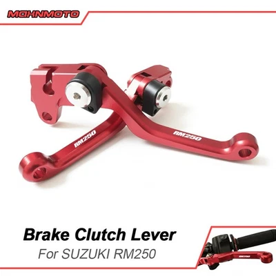 For 2004-2008 Suzuki RM250 Accessories Aluminum Short Hand Brake Clutch Lever / - Image 1 of 4