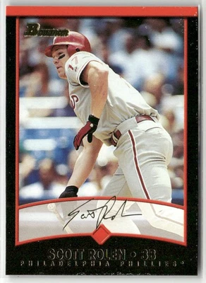 Bowman #26 Scott Rolen Gold Philadelphia Phillies 2001 Foto 1 de 2