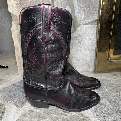 LUCCHESE CLASSICS L6630 GOAT SKIN WESTERN BOOT 10.5 EE - Image 1 of 4