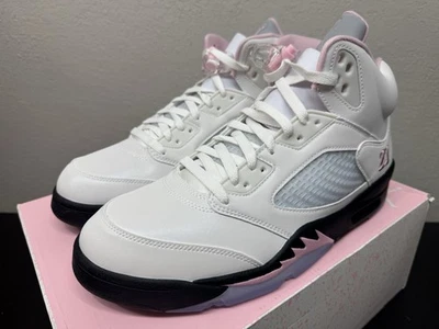 Air Jordan 5 Retro 'Medium Soft Pink' HQ7978-102 Hombre 12 Sin Tapa Foto 1 de 4