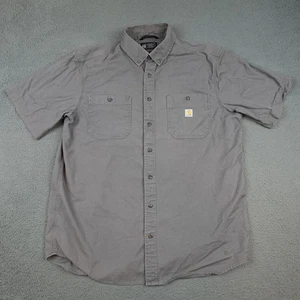 Carhartt Hemd Herren XL Tall Relaxed Kurzarm Knopfleiste Arbeit TW3555-M - Bild 1 von 9