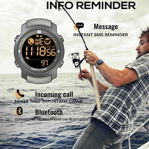 Zegarek męski Sport Wielofunkcyjny krokomierz Led wodoodporny 50M Męski Nowy - Zdjęcie 1 z 12