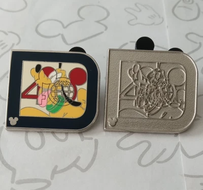Набор значков Pluto & Chaser Classic D 2011 Hidden Mickey WDW Disney - Изображение 1 из 2