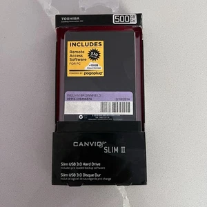 NEU Toshiba CANVIO SLIM II 500 GB tragbare externe Festplatte DTD205 - Bild 1 von 3