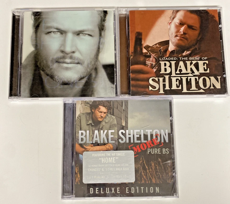 Lot Of 3 - Blake Shelton Pure Bs Deluxe ED (NEW), If I’m Honest & Loaded - VG Foto 1 de 4