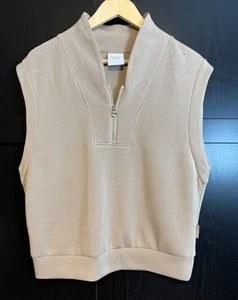 Varley Damen Loretta halber Reißverschluss doppelt weich ärmellos Pullover Medium Athleisure - Bild 1 von 10