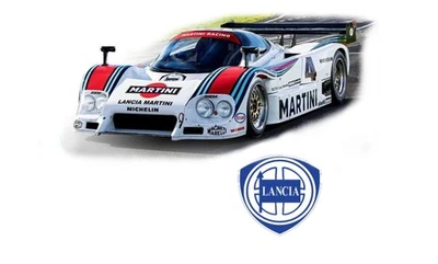 1:10 RC Clear Body Shell - Lancia LC2 to fit Tamiya Croup C & F1 car 205mmx270mm - Image 1 of 4