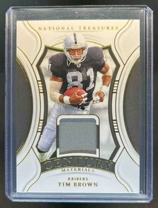 2024 National Treasures Tim Brown Century Jersey Gold #31/49 - Picture 1 of 2