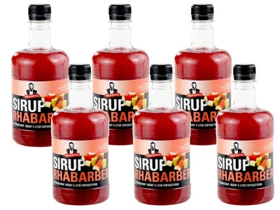 6 x syrup royal rhubarb drink syrup 0.5 L EW cocktails drinks (EUR 8.33/L) - Image 1 of 2
