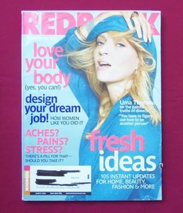 Redbook Magazine - March 2008 - Uma Thurman - Picture 1 of 1