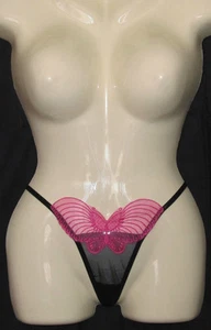 W2003 Sexy Valentine's Day! Womens Butterfly Mesh Thong - Picture 1 of 1