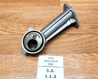 ✅ 15-18 原始设备制造商宝马 F85 F86 X5 X6 M S63 发动机油泵吸管 — 第 1/4 张图片