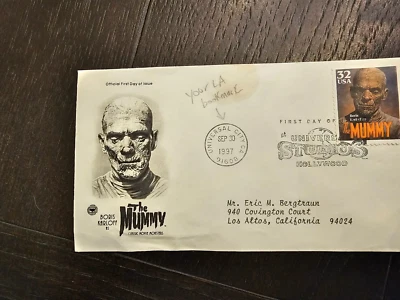 MOVIE MONSTERS THE MUMMY Stamp Artcraft First Day Cover FDC C6764 - Image 1 of 4