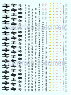 NMS-2 'OO' gauge, 4mm decals for BR Sector and Railfreight locos.