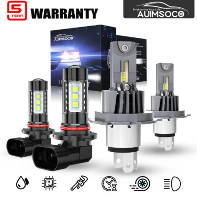 9006 Fog Light + 9003/H4 LED Headlight High/Low Beam For Toyota Tundra 2000-2006 - Изображение 1 из 4