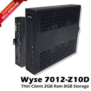 Dell Wyse 7012-Z10D Thin Client 2GB Ram 8GB Storage Flash AMD G-T56 NH1KR-SP-BBB - Picture 1 of 8