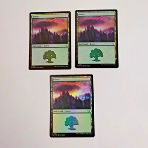 (3) x Magic the Gathering MTG March of the Machine: FOREST Land FOIL (281) NM - Bild 1 von 1