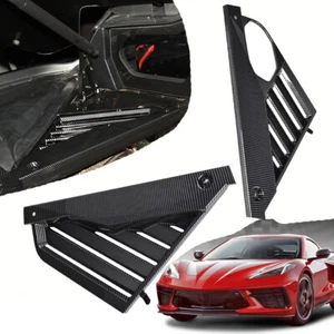 ABS Engine Bay Panel Cover Cap For Corvette C8 2020~24 Carbon Fiber Look LH & RH - Bild 1 von 13