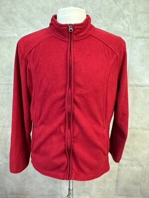 Merona Women's Red Fleece Full Zip Jacket Size XXL - Image 1 of 4