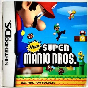 (Solo manual) New Super Mario Bros - Nintendo DS Auténtico Folleto de instrucciones - Imagen 1 de 2
