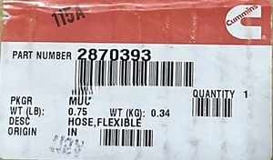 GENUINE CUMMINS HOSE 2870393 (ENGINE MDL.KTA 50M) - Picture 1 of 5