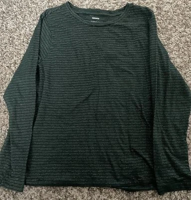 Camiseta Sonoma The Everyday Manga Larga Rayas XL Verde Con Brillos Y Rayas Foto 1 de 4