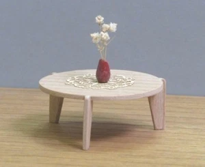 3 Legs COFFEE TABLE 1:12 Scale Replica,Miniature Dolhouse Furniture,Contemporary - Picture 1 of 11