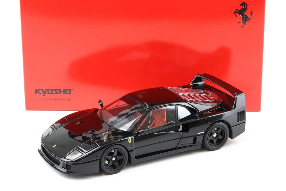1 18 Kyosho 1987 Ferrari F40 Coupè Nero 08416BK Die-Cast