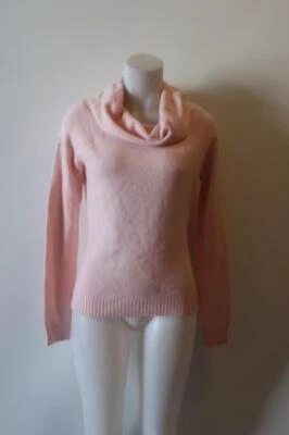 Suéter de cachemir con cuello de capucha rosa Grayson & Dunn para mujer S * Foto 1 de 4