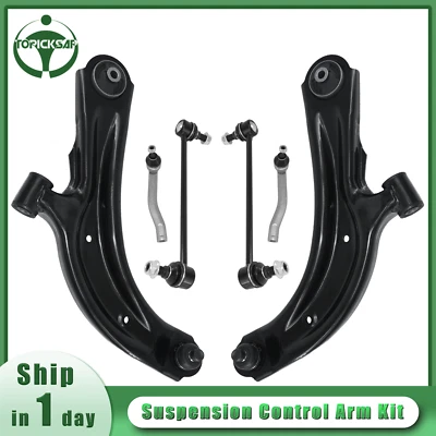 Brazos de control delanteros rótula varilla de amarre kit de eslabones oscilantes para Nissan Sentra NV200 6 piezas Foto 1 de 4