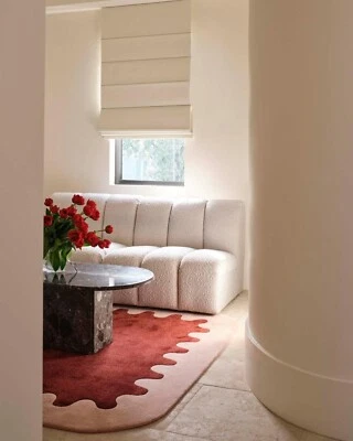 Handmade Wool Area Rug, 100% Hand-Tufted Carpet for Living Room & Bedroom - Image 1 of 4