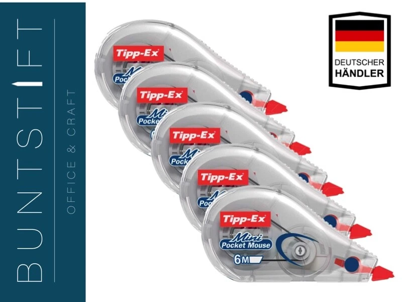 Tipp-Ex Mini Pocket Mouse Korrekturroller - 5mm x 6 m - Bild 1 von 2