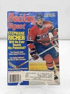 HOCKEY DIGEST MAGAZINE, December, 1991 STEPHANE RICHER  - Picture 1 of 3