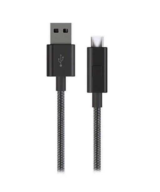 Verizon Charging Cable 6 Feet Micro USB to USB-A With LED BLACK GREY PINK WHITE - Image 1 of 4
