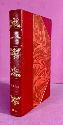Henri LAVEDAN - Le lit - Reliure Maroquin signée - TBE - EO - Photo 1/4