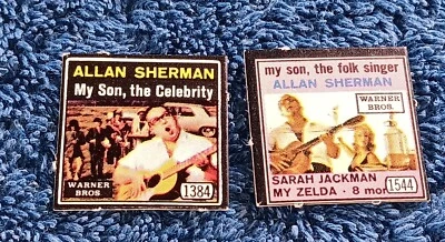 MINIATURA VINTAGE DÉCADA DE 1960 7/8" CASA DE BONECAS Mattel BARBIE ALLAN SHERMAN 2 CARDBORD LP - Imagem 1 de 4