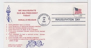 TurtlesTradingPost- Ronald Reagan Inauguration 1981- USCS Cachet - Picture 1 of 1
