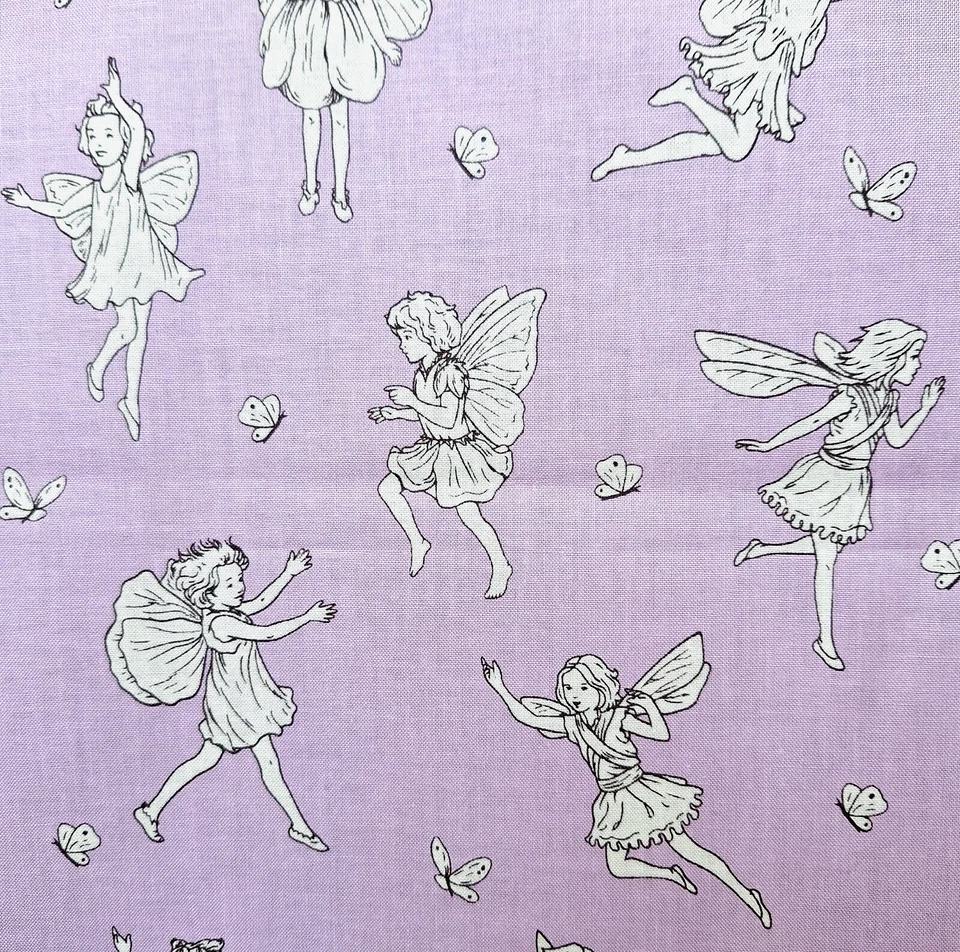 Flower Fairies Petite Fairy Toile DC4223 C. Barker 2009 Miller Fabrics 19"Lx44"W - Image 1 of 4