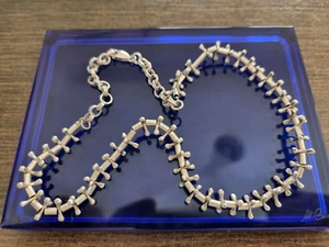 Ilias Lalaounis Sterling Silver 925 Fishbone Necklace Chain. - Picture 1 of 7